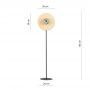 Lampa stojąca 1x10 W czarna 1302LP1 Emibig Soho zdj.2