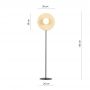 Lampa stojąca 1x10 W czarna 1303LP1 Emibig Soho zdj.2