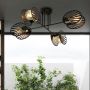 Lampa podsufitowa 4x15 W czarna-złota 11814 Emibig Talia zdj.7