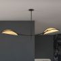 Lampa podsufitowa 2x10 W czarna-beżowa 11082 Emibig Lotus zdj.5