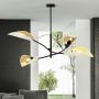 Lampa podsufitowa 4x10 W biała-czarna-złota 11074 Emibig Lotus zdj.6