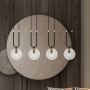 Lampa wisząca 4x10 W czarna-przezroczysta 11144 Emibig Glam zdj.7