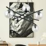 Lampa wisząca 5x10 W czarna-przezroczysta 12025 Emibig Essa zdj.4