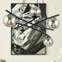 Lampa wisząca 5x10 W czarna-grafitowa 12035 Emibig Essa zdj.4