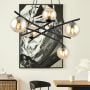 Lampa wisząca 5x10 W czarna 12045 Emibig Essa zdj.4