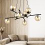 Lampa wisząca x10 W czarna 12048 Emibig Essa zdj.4