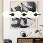 Lampa wisząca 6x10 W biała-czarna 12056 Emibig Rory zdj.4