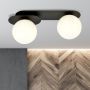 Lampa podsufitowa 2x10 W czarna-opal 11182 Emibig Plaza zdj.6