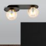 Lampa podsufitowa 2x10 W czarna-bursztynowa 11202 Emibig Plaza zdj.5