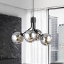 Lampa wisząca 4x10 W czarna-grafitowa 11404 Emibig Nova zdj.4