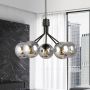 Lampa wisząca 5x10 W czarna-grafitowa 11405 Emibig Nova zdj.4
