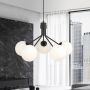 Lampa wisząca 5x10 W czarna-opal 11385 Emibig Nova zdj.7