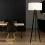 Lampa stojąca 1x15 W biała-czarna-złota 1147LP1 Emibig Aston zdj.5