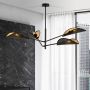 Lampa podsufitowa 4x10 W czarna-złota 11584 Emibig Vene zdj.4