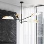 Lampa podsufitowa 4x10 W biała-czarna-złota 11594 Emibig Vene zdj.4