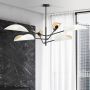 Lampa podsufitowa 6x10 W biała-czarna-złota 11596 Emibig Vene zdj.4