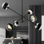 Lampa podsufitowa 6x10 W czarna-przezroczysta 11686 Emibig Linear zdj.5