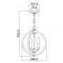 Lampa wisząca 3x60 W mosiądz FECORINNE3PSBB Elstead Lighting Corinne zdj.2