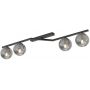 Lampa podsufitowa 4x10 W czarna-przydymiona 15094 Emibig Naton zdj.1