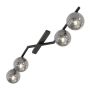 Lampa podsufitowa 4x10 W czarna-przydymiona 15094 Emibig Naton zdj.2