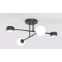 Lampa podsufitowa 4x8 W czarna 15584 Emibig Holon zdj.1