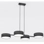 Lampa wisząca 4x10 W czarna 15624 Emibig Drumz zdj.1