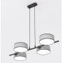 Lampa wisząca 4x10 W szary/popielaty 15644 Emibig Drumz zdj.1