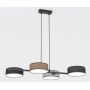 Lampa wisząca 4x10 W czarna-szary/popielaty-beżowa 15664 Emibig Drumz zdj.1