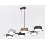 Lampa wisząca 6x10 W czarna-szary/popielaty-beżowa 15666 Emibig Drumz zdj.1