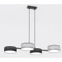 Lampa wisząca 4x10 W czarna-szary/popielaty 15674 Emibig Drumz zdj.1