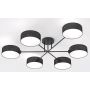 Lampa podsufitowa 6x10 W czarna 15686 Emibig Maga zdj.1
