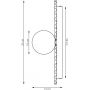 Kinkiet 1x8 W burgund 1729K1L Emibig Umbra zdj.2