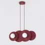 Lampa wisząca 4x8 W burgund 17294 Emibig Umbra zdj.1
