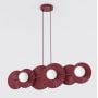 Lampa wisząca 6x8 W burgund 17296 Emibig Umbra zdj.1