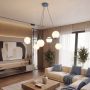 Lampa wisząca 6x10 W niebieska-opal 18306 Emibig Azura zdj.5