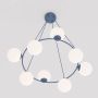Lampa wisząca x10 W niebieska-opal 18308 Emibig Azura zdj.3