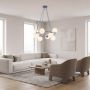 Lampa wisząca x10 W niebieska-opal 18308 Emibig Azura zdj.5