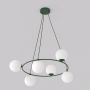 Lampa wisząca 6x10 W zielona-opal 18326 Emibig Azura zdj.1