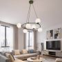 Lampa wisząca 6x10 W zielona-opal 18326 Emibig Azura zdj.4