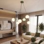 Lampa wisząca 6x10 W zielona-opal 18326 Emibig Azura zdj.5