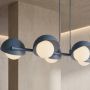 Lampa wisząca 6x8 W niebieska 18336 Emibig Boom zdj.4
