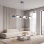 Lampa wisząca 6x8 W niebieska 18336 Emibig Boom zdj.5