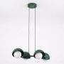 Lampa wisząca 4x8 W zielona 18356 Emibig Boom zdj.1