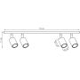 Lampa podsufitowa 4x10 W niebieska 18364 Emibig Flash zdj.2