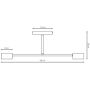 Lampa podsufitowa 2x10 W zielona 18412 Emibig Halo zdj.2