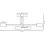Lampa podsufitowa 4x10 W niebieska 18394 Emibig Halo zdj.2