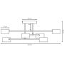 Lampa podsufitowa 6x10 W niebieska 18396 Emibig Halo zdj.2