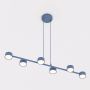 Lampa wisząca 6x10 W niebieska 18426 Emibig Megara zdj.1