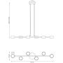Lampa wisząca 6x10 W 18436 Emibig Megara zdj.2