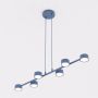 Lampa wisząca 6x10 W niebieska 18426 Emibig Megara zdj.3